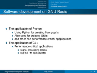 Gnu radio lecture | PDF