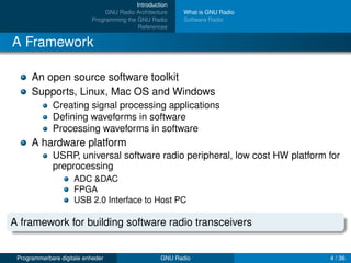 Gnu radio lecture | PPT