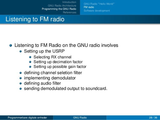 Gnu radio lecture