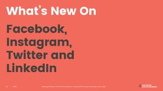 Arch Street Communications GNY-WTS: Social Media Webinar | July 22, 2020NYPA ReCharge NY Phase 1: First Tier Communications – Creative and Pre-Launch Action Steps | April 2, 202020
What’s New On
Facebook,
Instagram,
Twitter and
LinkedIn
 