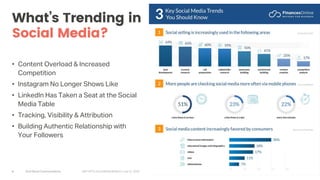 Arch Street Communications GNY-WTS: Social Media Webinar | July 22, 2020
What’s Trending in
Social Media?
• Content Overload & Increased
Competition
• Instagram No Longer Shows Like
• LinkedIn Has Taken a Seat at the Social
Media Table
• Tracking, Visibility & Attribution
• Building Authentic Relationship with
Your Followers
8
 