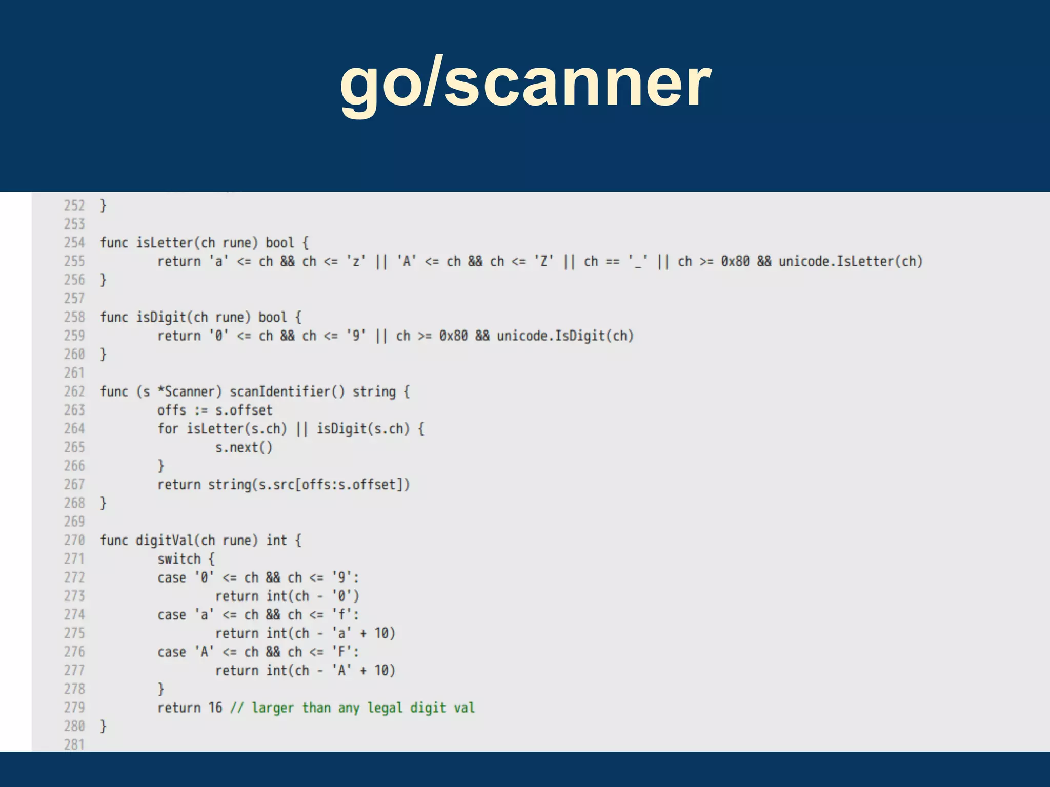 go/scanner

 