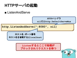 エラーに文脈を持たせる
■ github.com/pkg/errorsを使う
● File Not Foundとかでは分かりづらい
● 何をしようとした時にエラーが起きたか知りたい
● どんなパラメータだったのか知りたい
● errors.Wrapを使うとエラーをラップできる
● errors.Causeを使うと元のエラーが取得できる
115
if err := f(s); err != nil {
return errors.Wrapf(err, “f() with %s”, s)
}
 