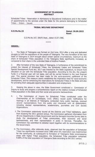 GO-33 - 10 percent Reservation - STs.pdf