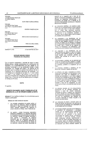 Gaceta Oficial 6152 COT-ISLR-IVA