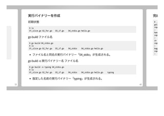 Go入門ハンズオン [01:基礎編]