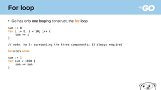 Golang and Eco-System Introduction / Overview | PPT