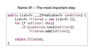 Name it!! – The most important step
 