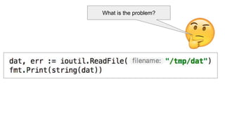 What is the problem?
 