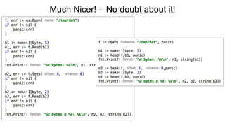 Much Nicer! – No doubt about it!
 