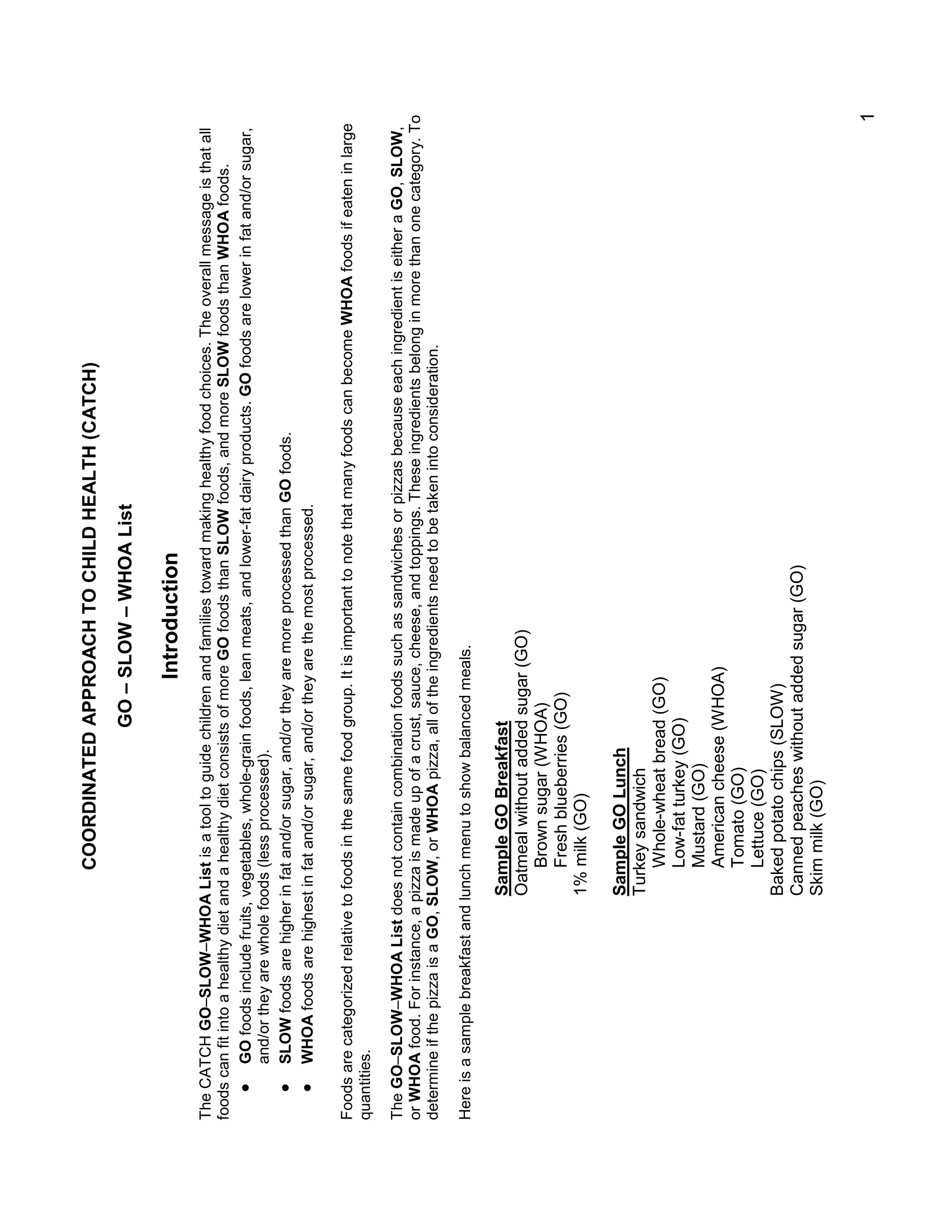 Go, Slow, And Whoa Foods Updated PDF