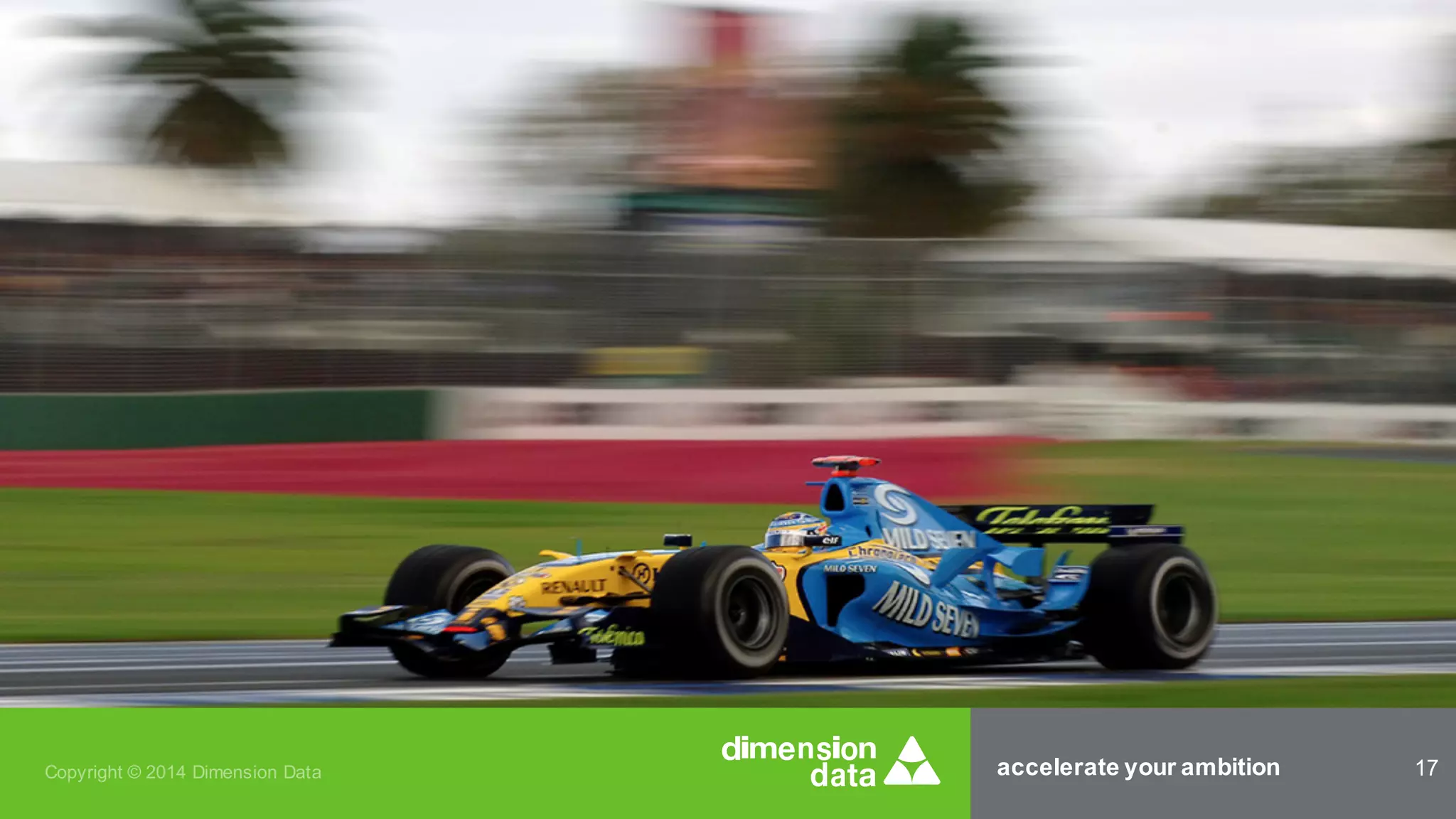 accelerate your ambition 17Copyright © 2014 Dimension Data
 