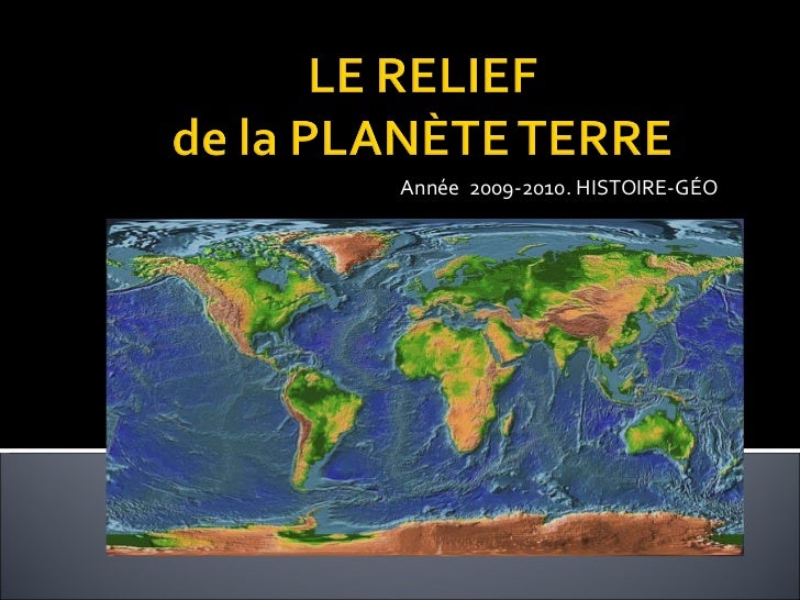 Géo unité 2 le relief de la planète terre- 1º eso