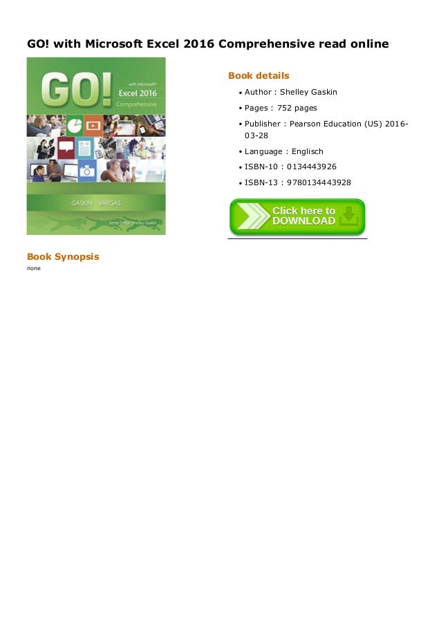 GO With Microsoft Excel 2016 Comprehensive Read Online