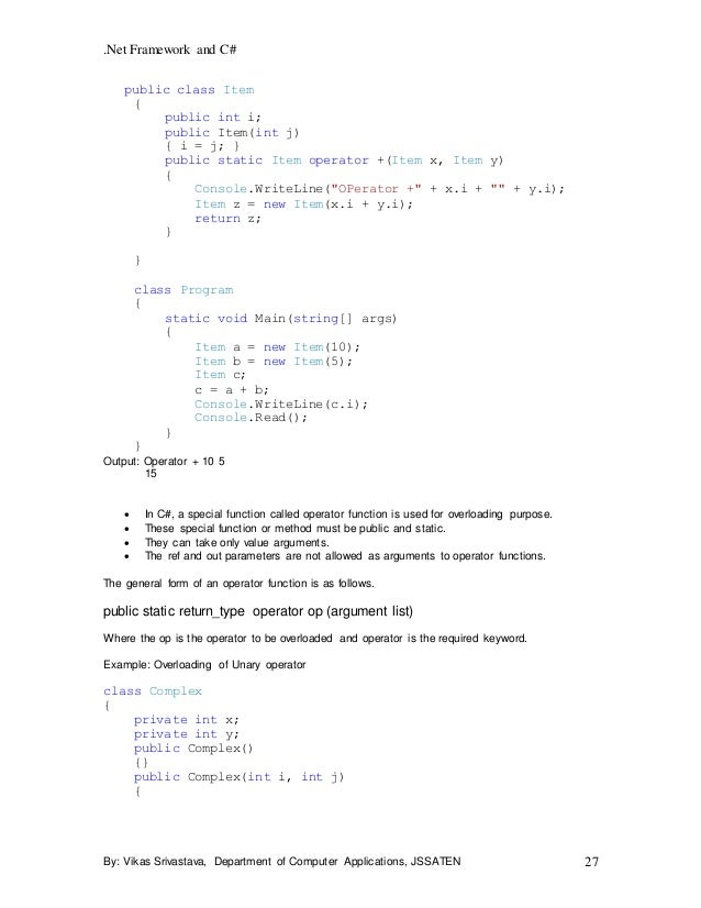 Tutorial c#
