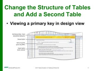 Change the Structure of Tables and Add a Second TablePrinting a table