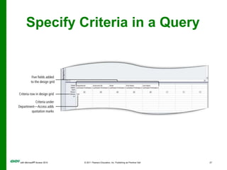 Specify Criteria in a Query