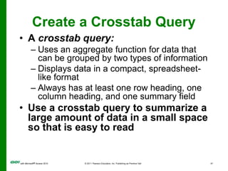 Create a Crosstab Query