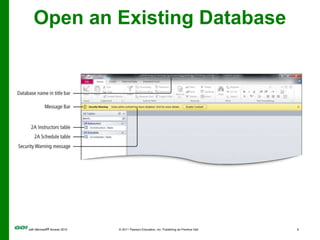 Open an Existing Database