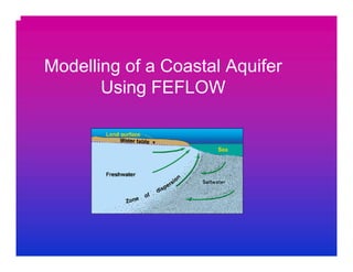 Modelling of a Coastal Aquifer
Using FEFLOW
 
