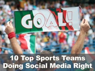 10 Top Sports Teams
Doing Social Media Right
 