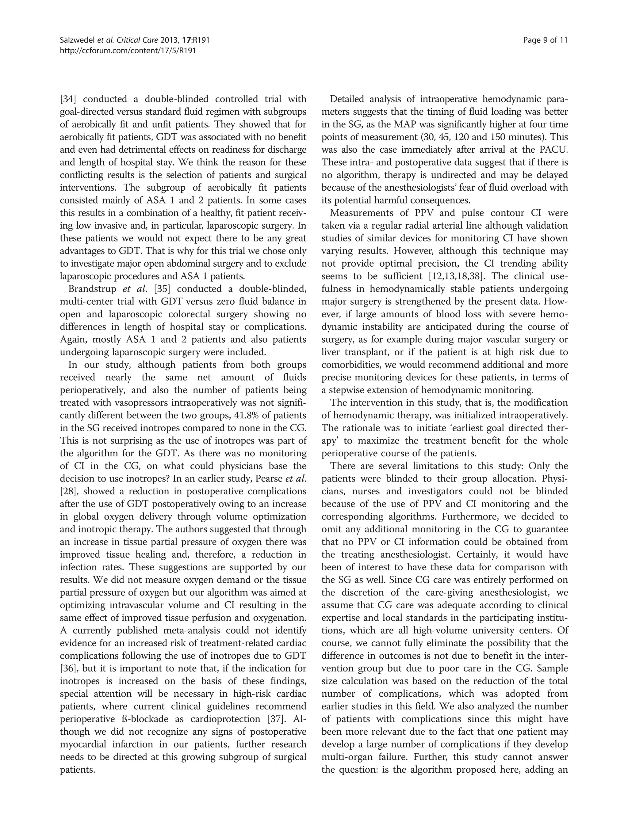 Goal directed hemodynamic therapy | PDF | Heart and Cardiovascular ...