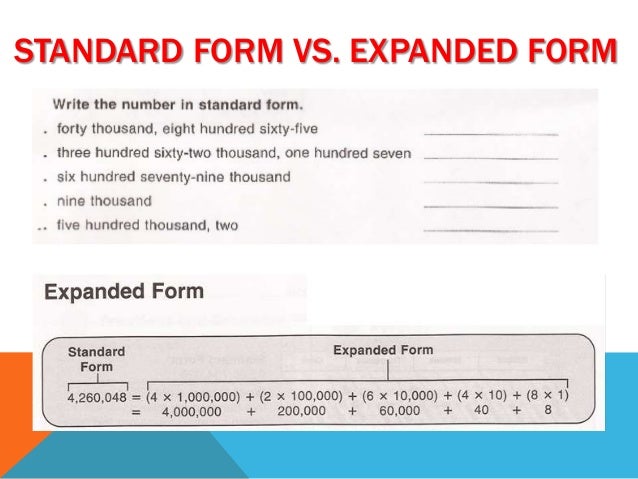 PLACE VALUE TO MILLIONS