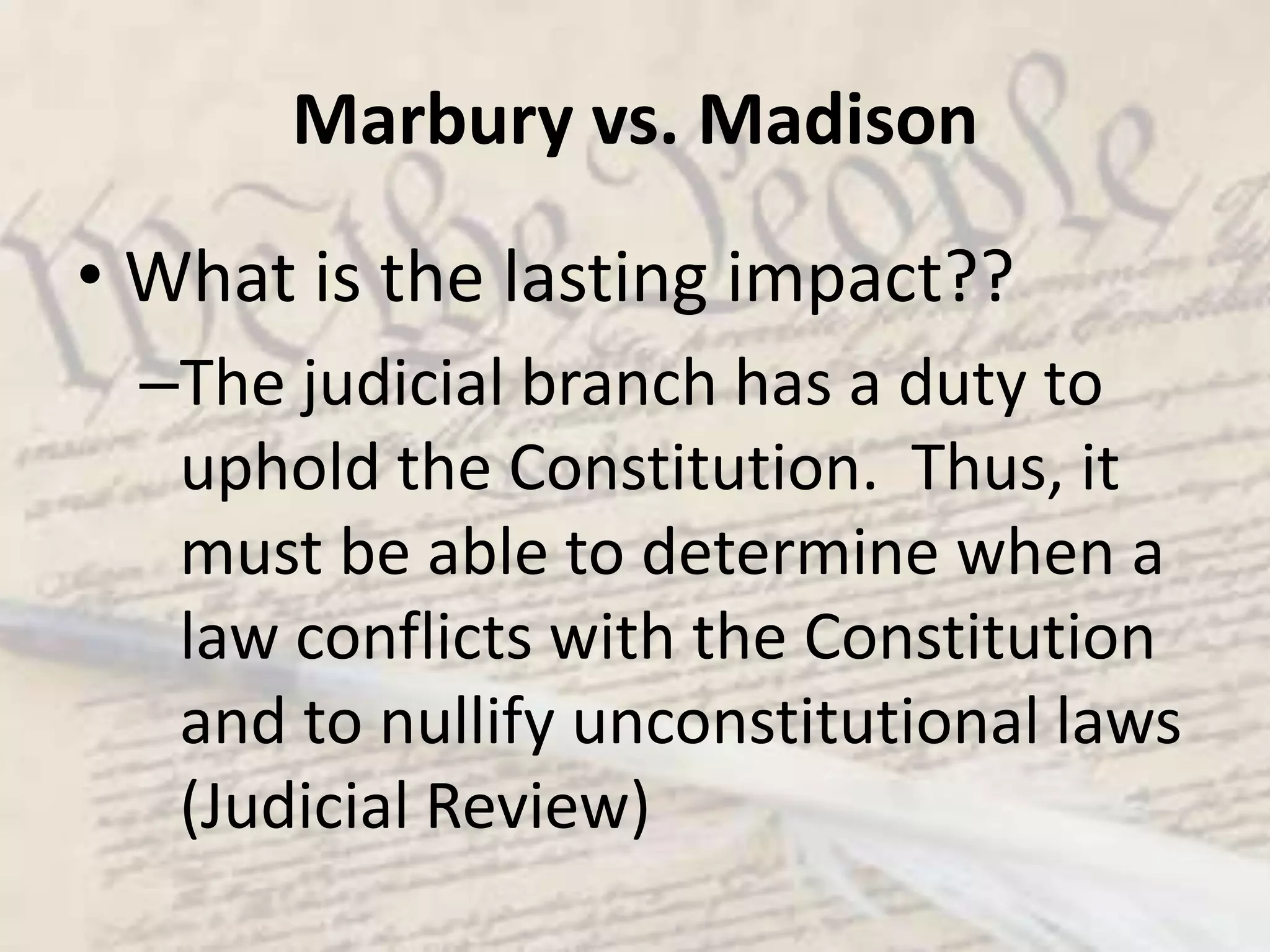 47The Bill Flow Chart:Introduction in the House of Reps. Sent to Committee/ Sub- CommitteeDebate & Vote in the HoRSent to the Senate and IntroducedSenate CommitteeVeto Override:2/3 Vote in Congress = LawDebate & vote Senate Floor VoteConference CommittteeSent to the President:Signs = LawVeto  No Law