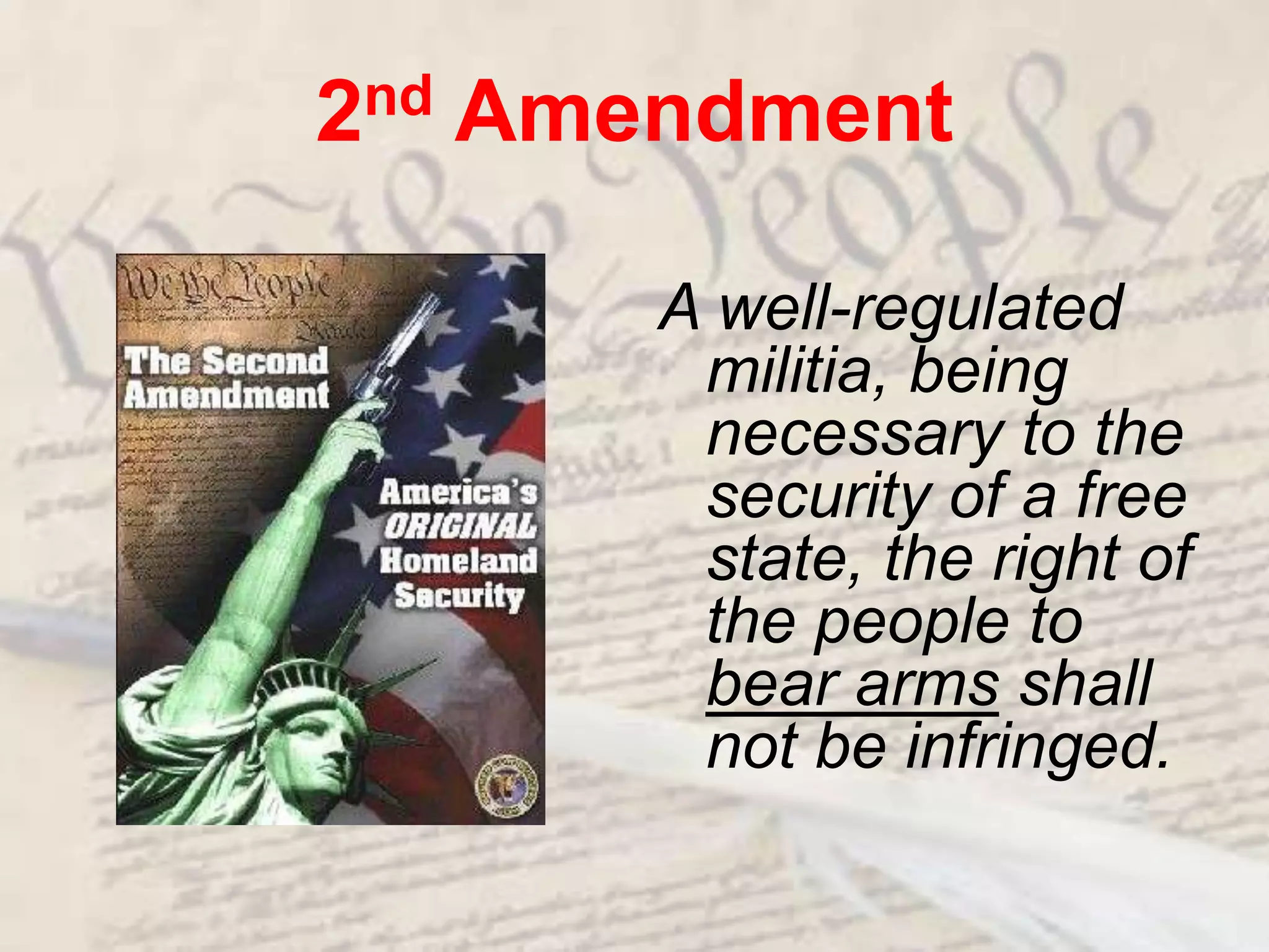 Freedom of AssemblyCongress shall make no law . . . Abridging . . . The people to peaceably assemble”