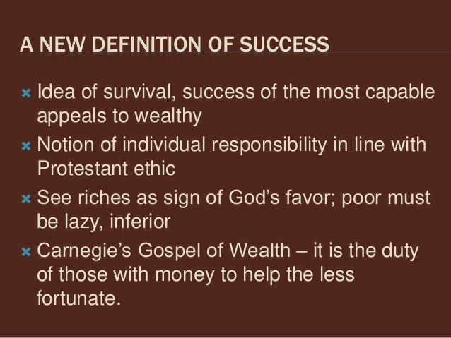 Who is the industrialist who preached the Gospel of Wealth?