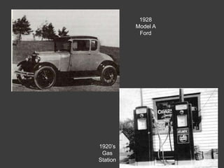1928
Model A
Ford
1920’s
Gas
Station
 
