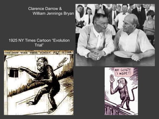 1925 NY Times Cartoon ―Evolution
Trial‖
Clarence Darrow &
William Jennings Bryan
 