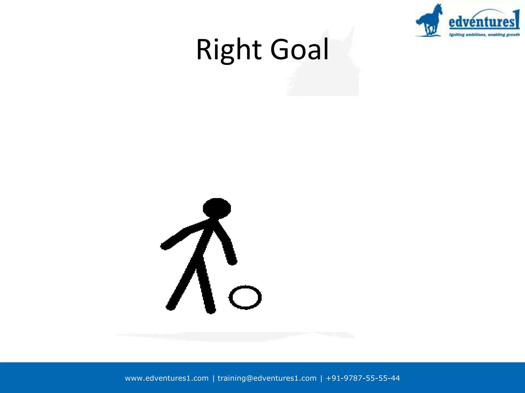 www.edventures1.com | training@edventures1.com | +91-9787-55-55-44
Right Goal
 
