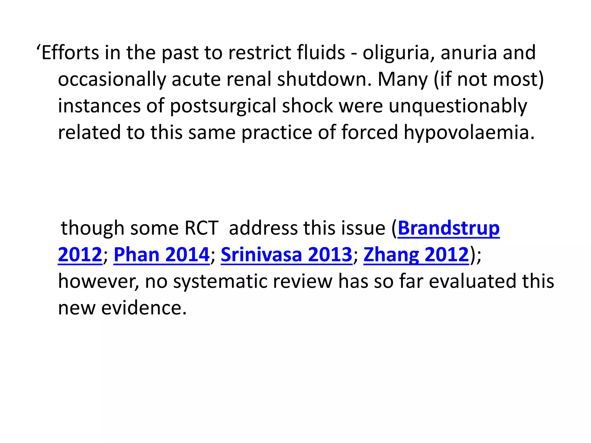 Goal directed fluid therapy | PPTX