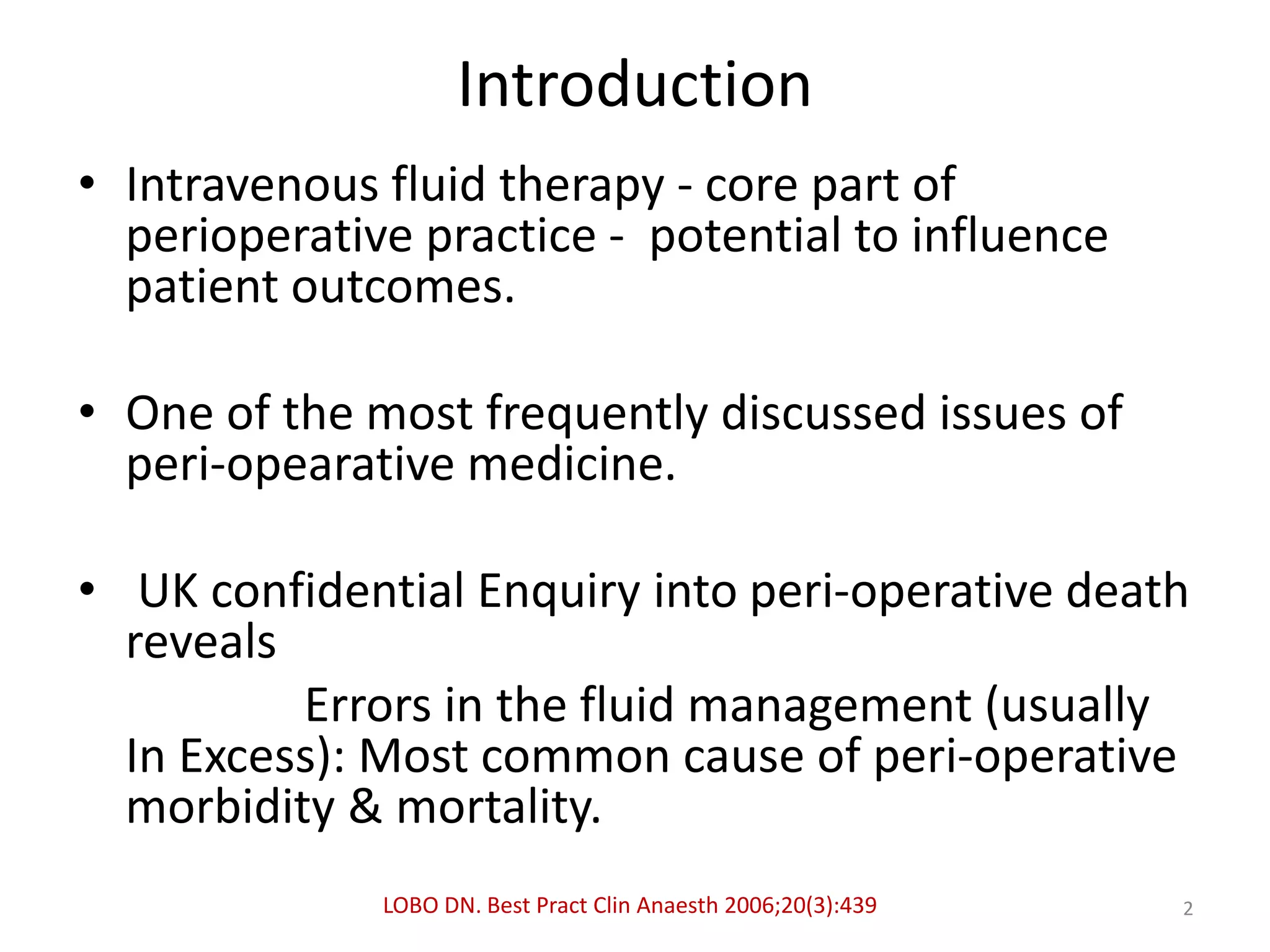 Goal directed fluid therapy | PPTX