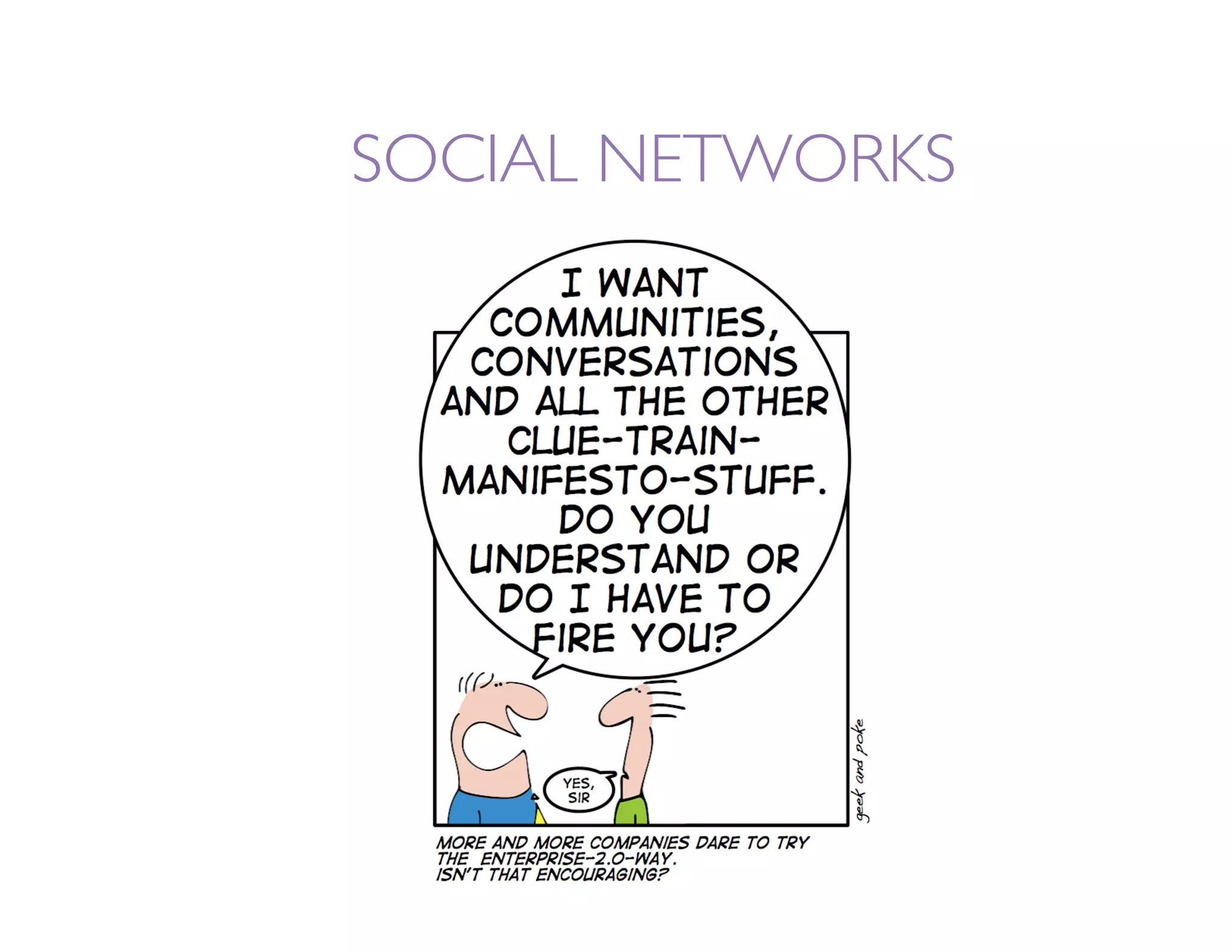 SOCIAL NETWORKS
 