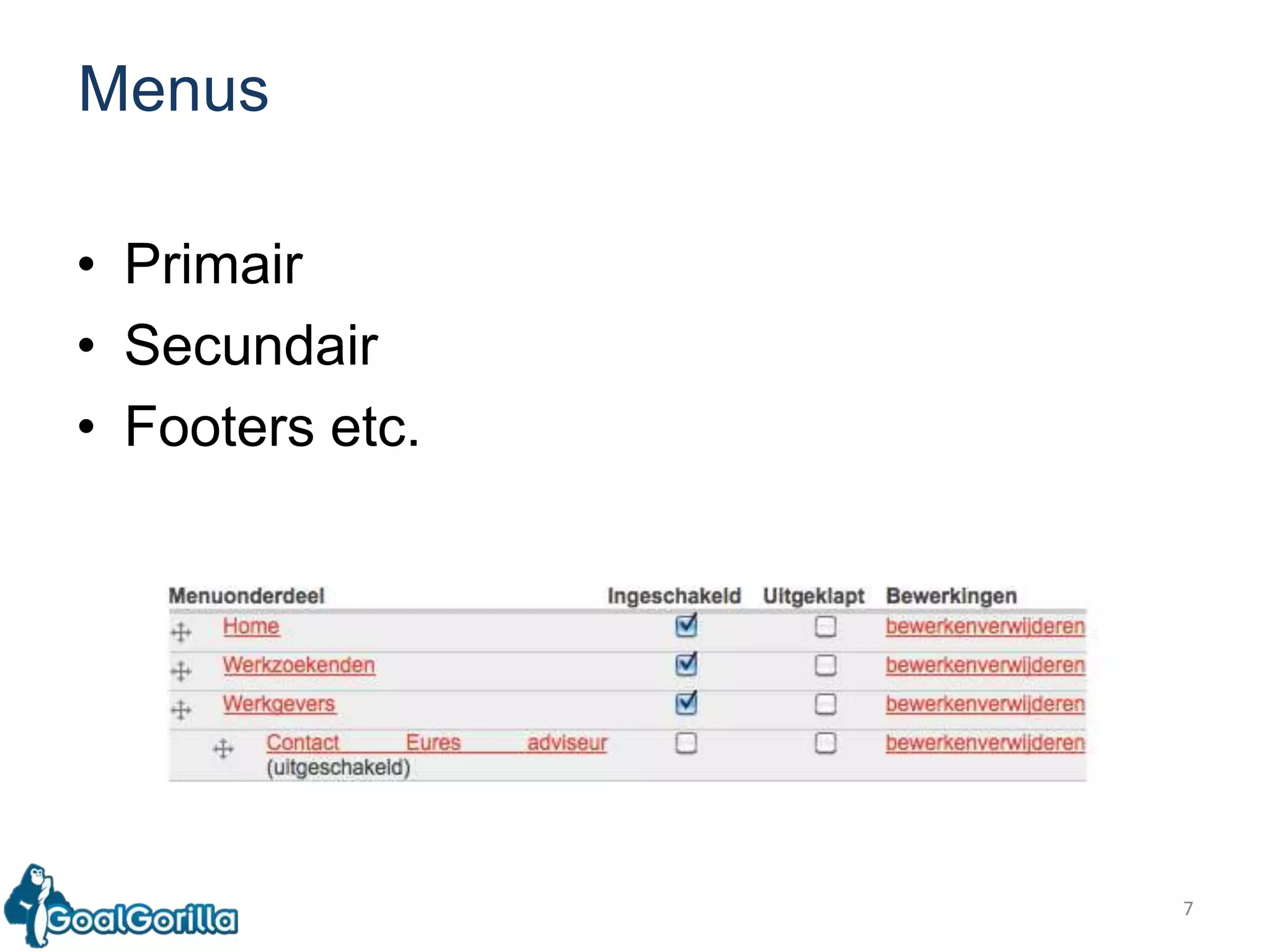 PrimairSecundairFooters etc.7Menus