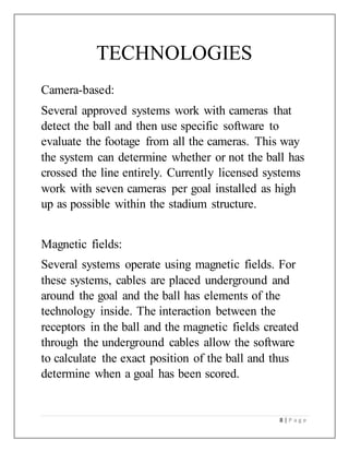 Goal line technology | DOCX