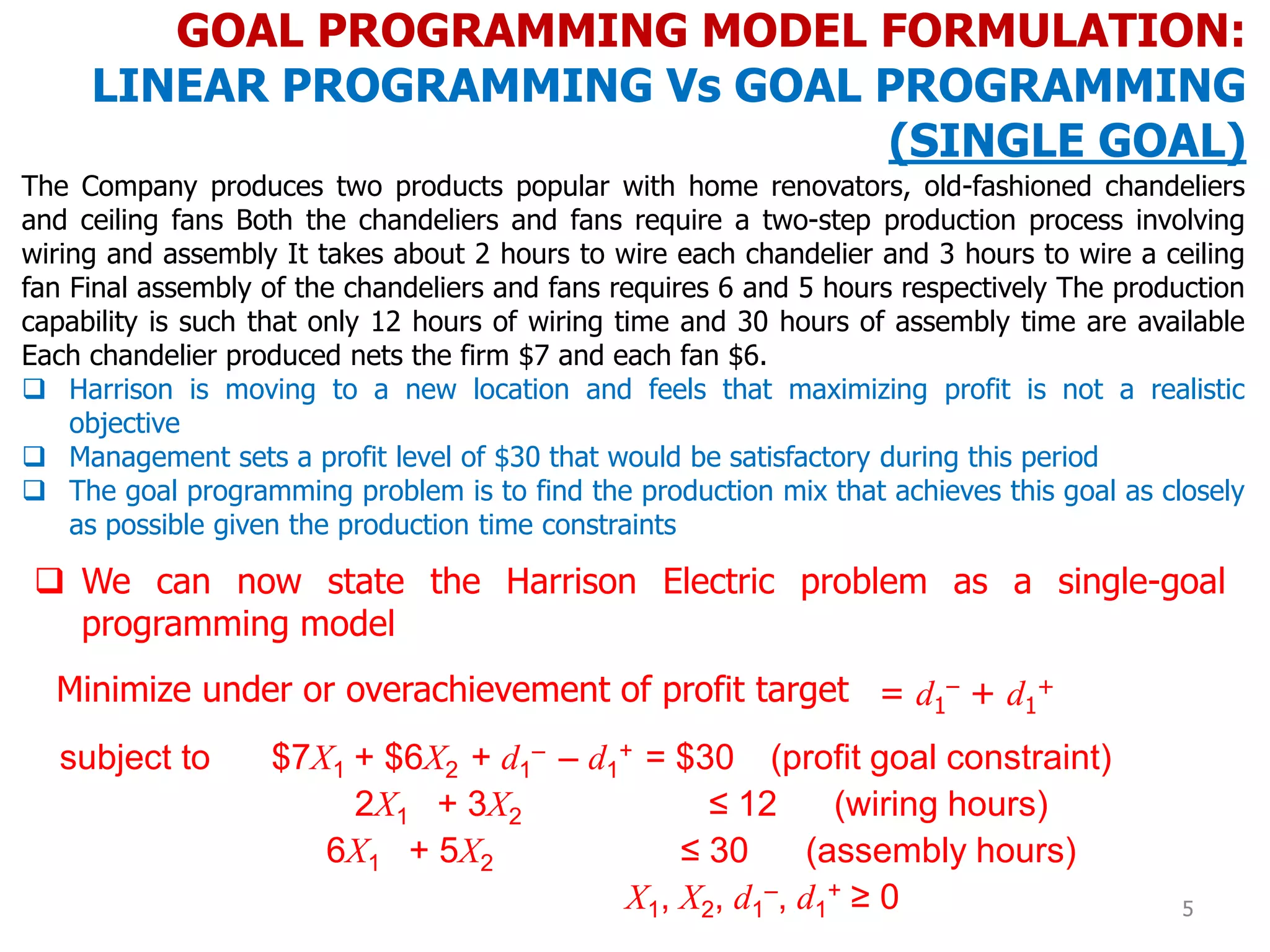 Goal programming | PDF