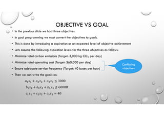 Goal Programming for Engineering applications | PDF