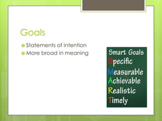 Goals and Objectives 2 3 PPT