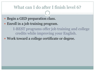 ESL Goals and Orientation | PPTX