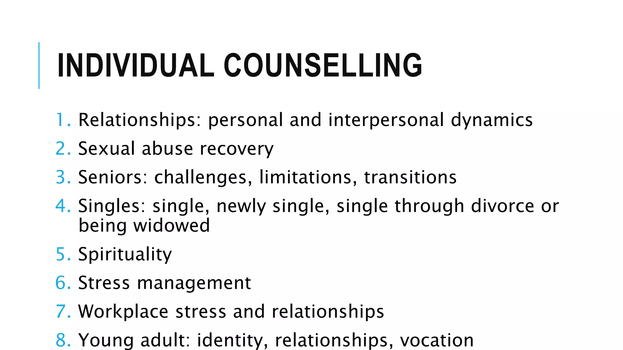 Goals and Scope of Counselling | PPTX