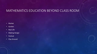 Classroom Vision Math Goals and vision of mathematics education unit 3-504 | PPTX