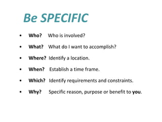 Goal setting | PPT