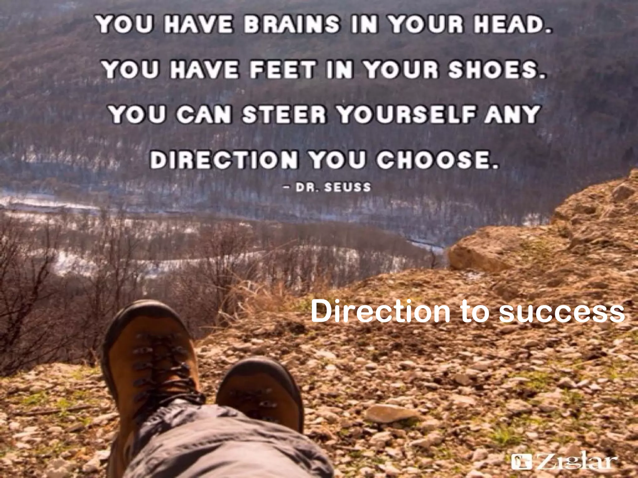 Direction to success
 