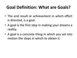 The importance of SMART Goal Setting .ppt