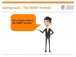 Setting Goals – The SMART-Formula



      Let us have a look at
      the SMART-formula
 