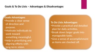 Direction Setting Accountability goal setting and accountability skills required | PPTX