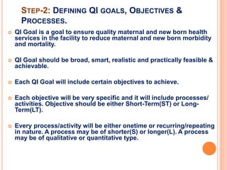 Goal Setting for Quality Improvement Process in Health Facilities | PPTX